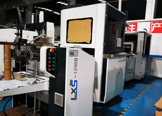 LS 450 S. Boxinging Machine التي تستخدم للصق الصندوق الداخلي على الورق لصنع صندوق الهاتف المحمول.
